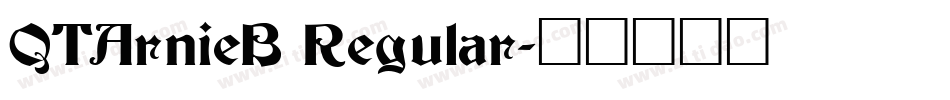 QTArnieB Regular字体转换